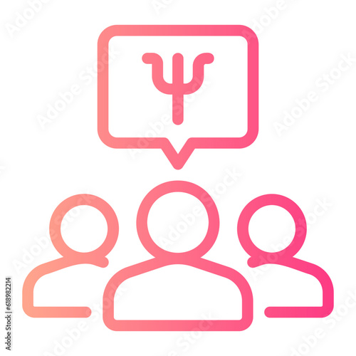 group therapy gradient icon
