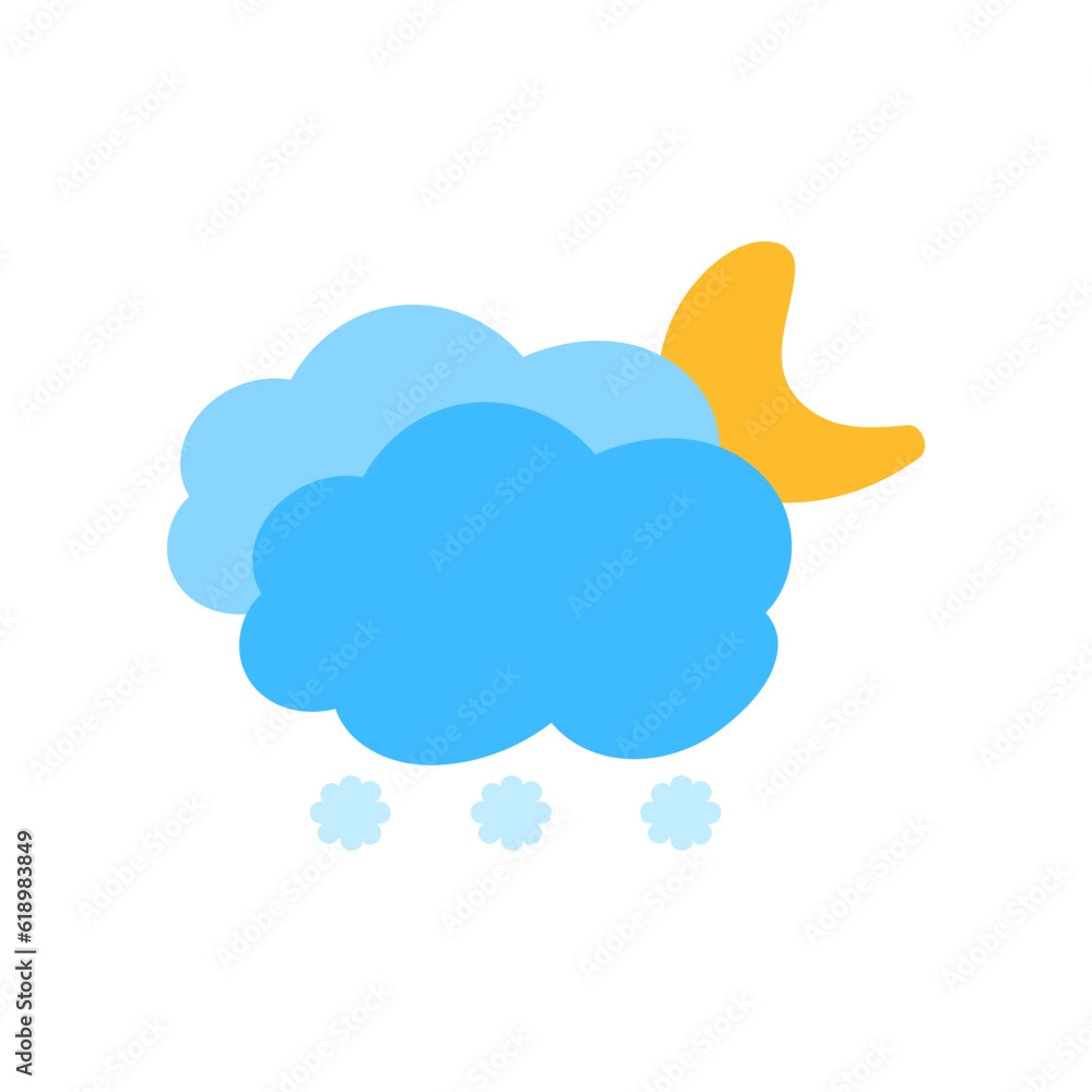 weather icon set sun rain thunderstorm dew wind snow cloud night sky for forecast