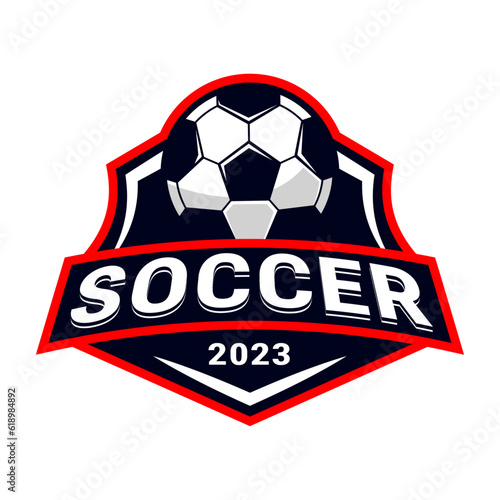 football sport emblem logo template