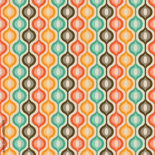 Continuous abstract background pattern. Peacock's tail concept 
