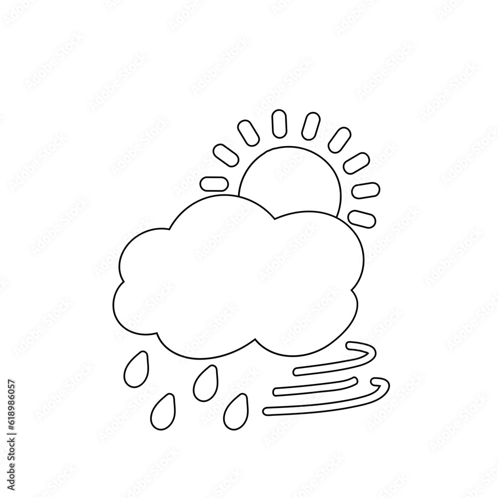 weather icon set sun rain thunderstorm dew wind snow cloud night sky for forecast weather icon set sun rain thunderstorm dew wind snow cloud night sky for forecast
