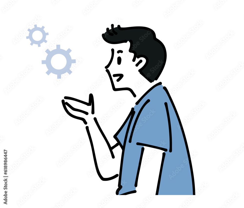 人物 ビジネスおしゃれイラスト素材