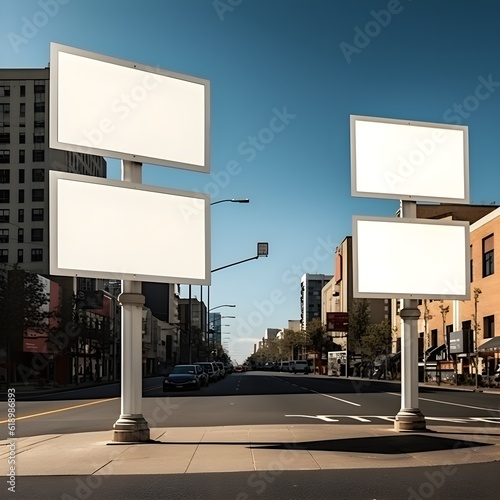 City thoroughfares displaying comprehensive and easily readable signs
