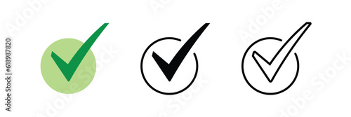 Check mark Free icon, vector Illustration 
