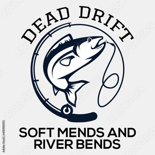 Reel Addiction: Fishing Lover" T-Shirt Design