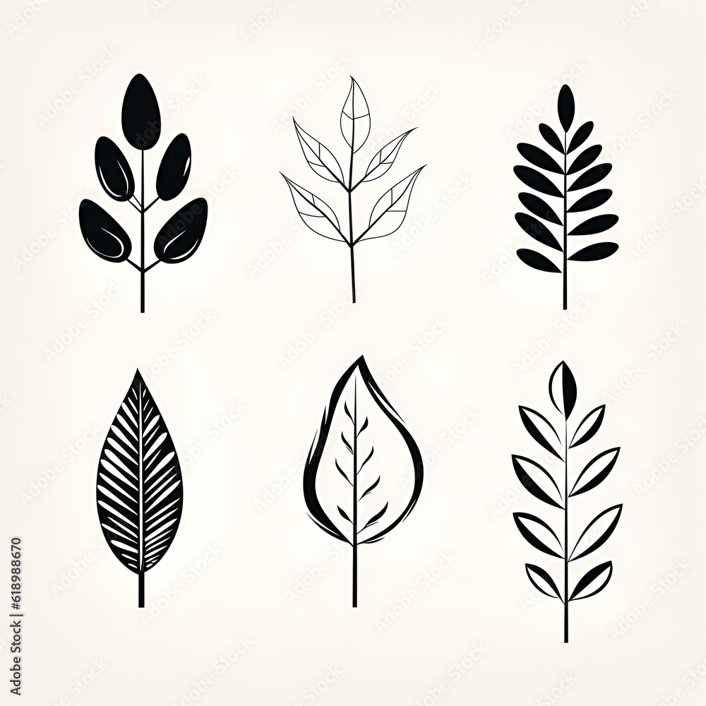 Monochromatic sketches: exploring the beauty of foliage in grayscale
