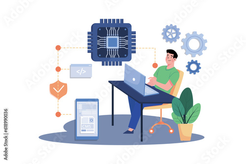 Researchers develop advanced AI algorithms.