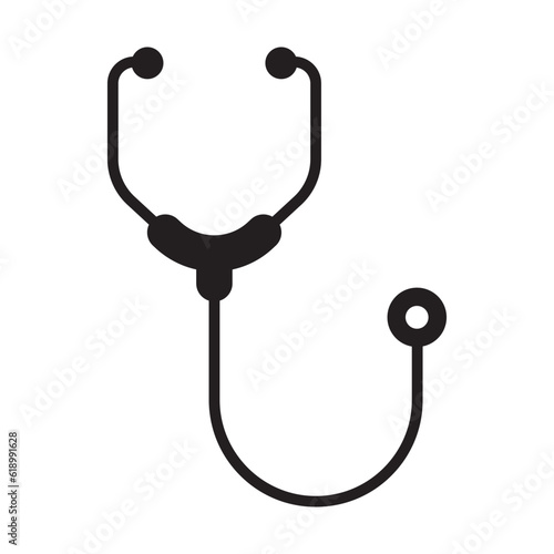 stethoscope icon vector