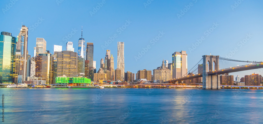 Manhattan's skyline, cityscape of New York City