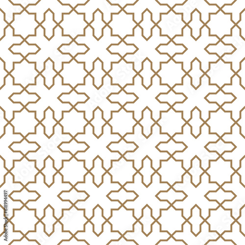 Seamless pattern with Arabic and Islamic style