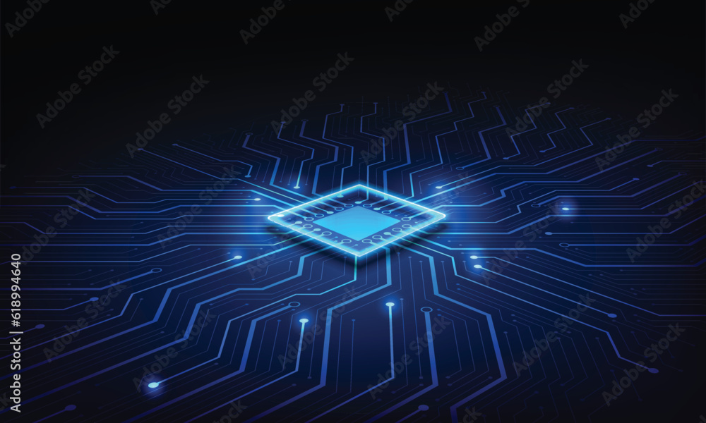 Abstract technology chip processor background circuit board and html ...