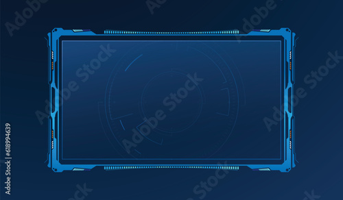 abstract hud ui gui future futuristic screen system virtual design.