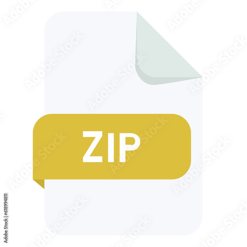 File Type zip with paper folds
