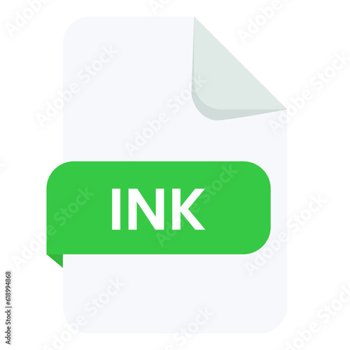 File Type ink with paper folds