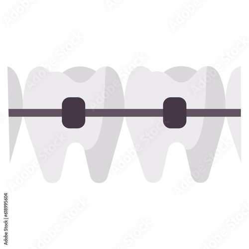 orthodontic flat victor icon