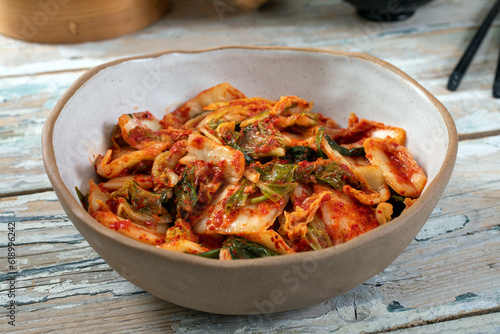 cavolo fermentato kimchi cibo e gastronomia asiatica 