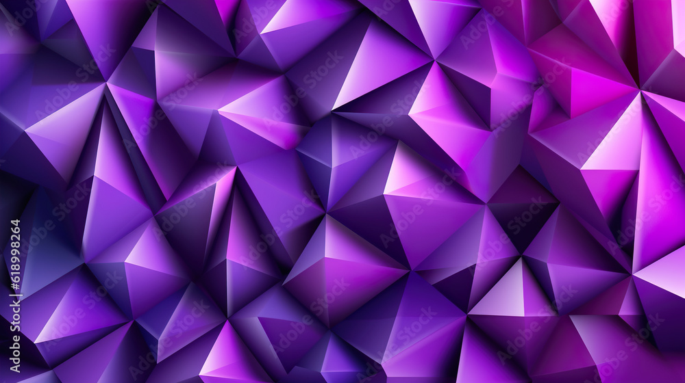 Abstract purple gradient futuristic background of chaotic pyramids. Abstract purple gradient futuristic background of chaotic pyramids.