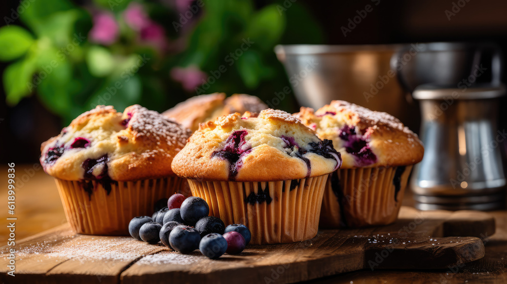 Blaubeermuffins, Muffins Blaubeermuffins, Muffins