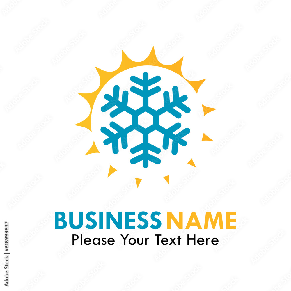 Hot and cold design template illustration Hot and cold design template illustration