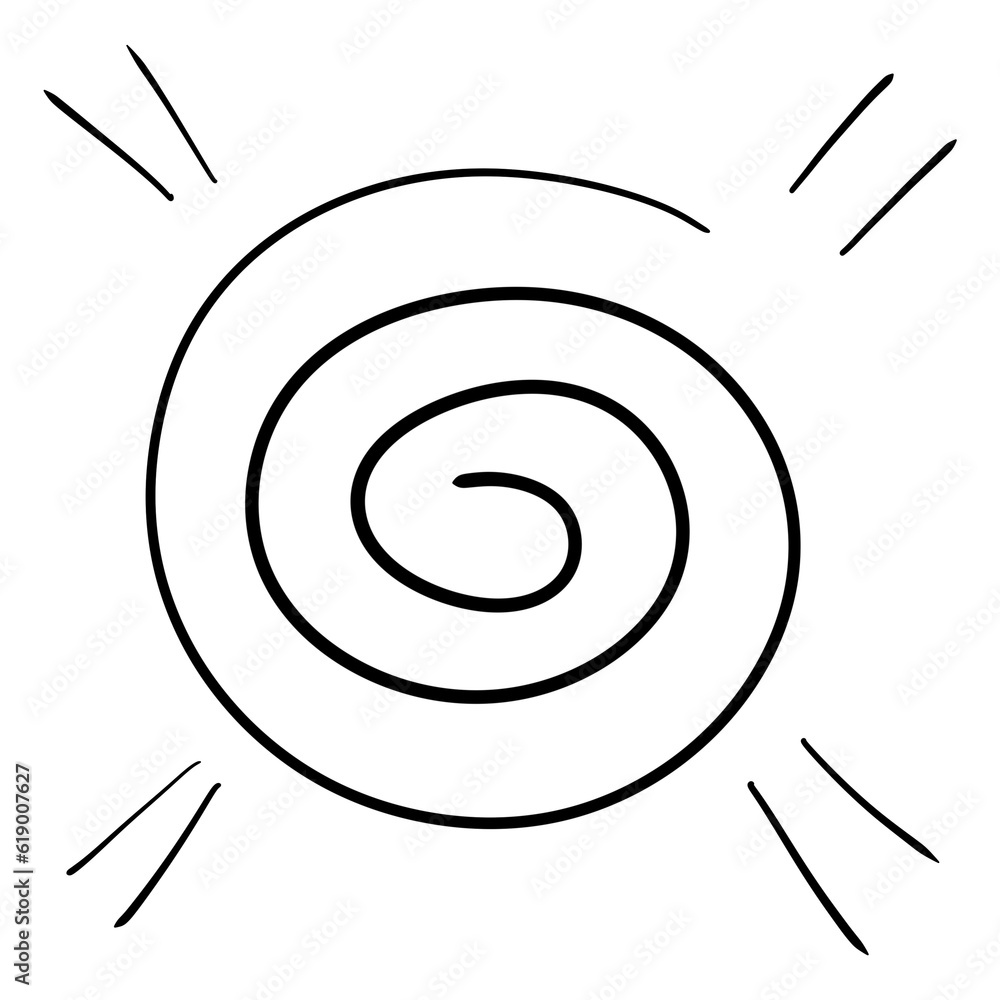 spiral pattern element drawing