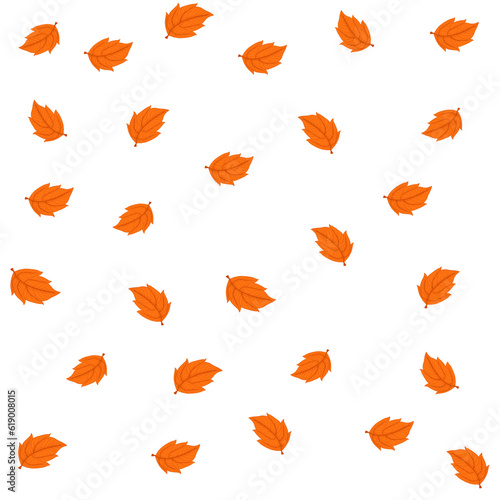 orange leaf background design
