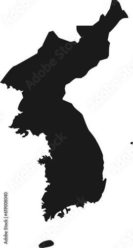 대한민국 지도 벡터 일러스트
