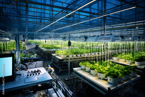 Smart greenhouse with sensors