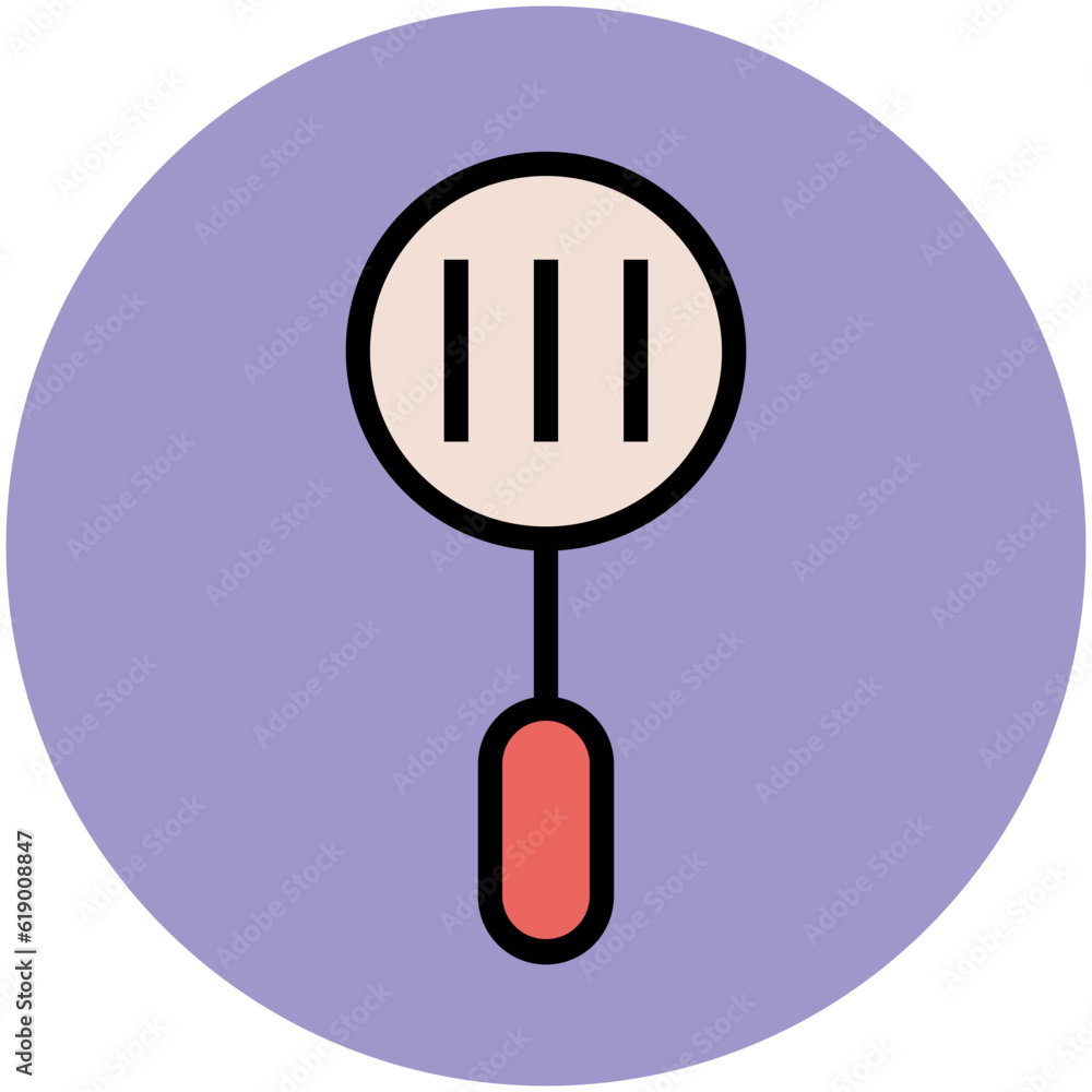Cooking utensils, a flat icon of spatula Cooking utensils, a flat icon of spatula