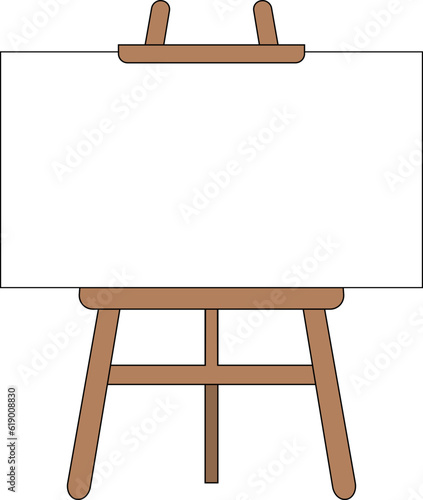 그림 이젤 벡터 일러스트