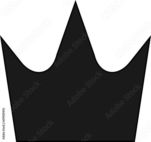 왕관 실루엣 벡터 일러스트