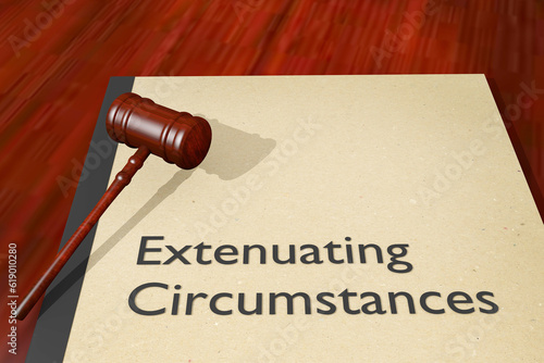 Tableau sur toile Extenuating Circumstances concept