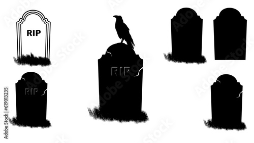 gravestone silhouette