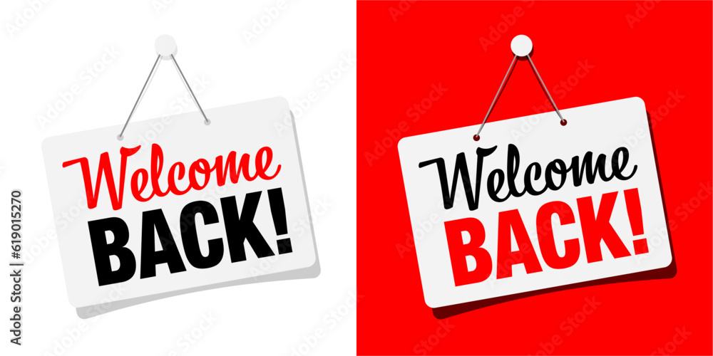 Welcome back Stock Vector Adobe Stock Welcome back Stock Vector Adobe Stock