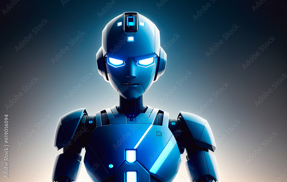 Robot. Mechanical cybernetic machine with artificial intelligence. Generative AI. Robot. Mechanical cybernetic machine with artificial intelligence. Generative AI.