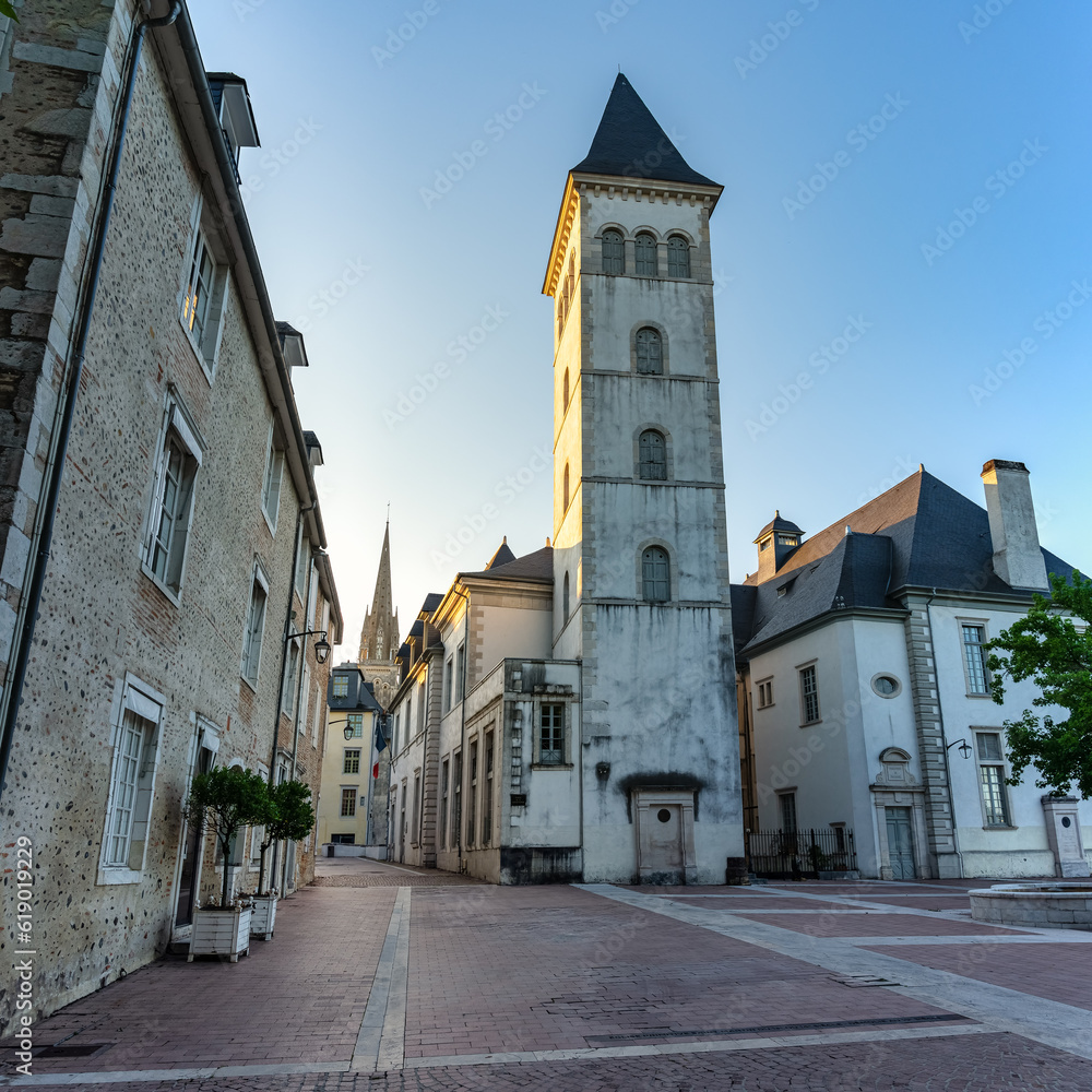 Parlament de Navarre, historical ensemble of official buildings in the city of Pau, France.