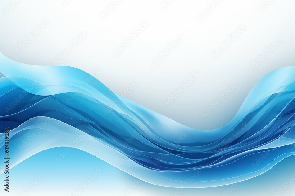 Obraz premium Water wave. Generate Ai