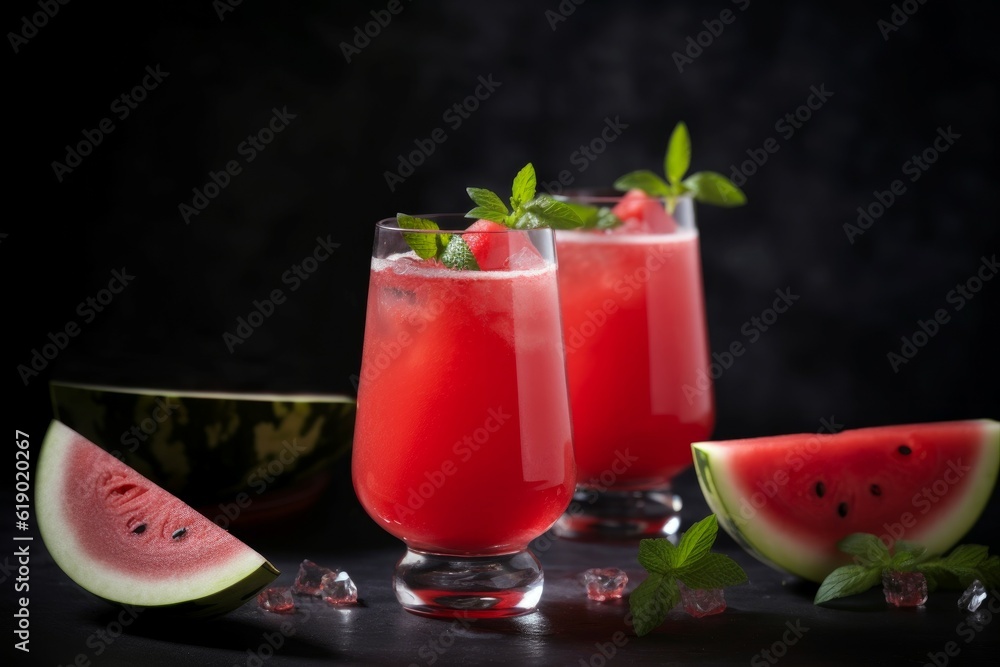 Watermelon drink. Generate Ai Watermelon drink. Generate Ai