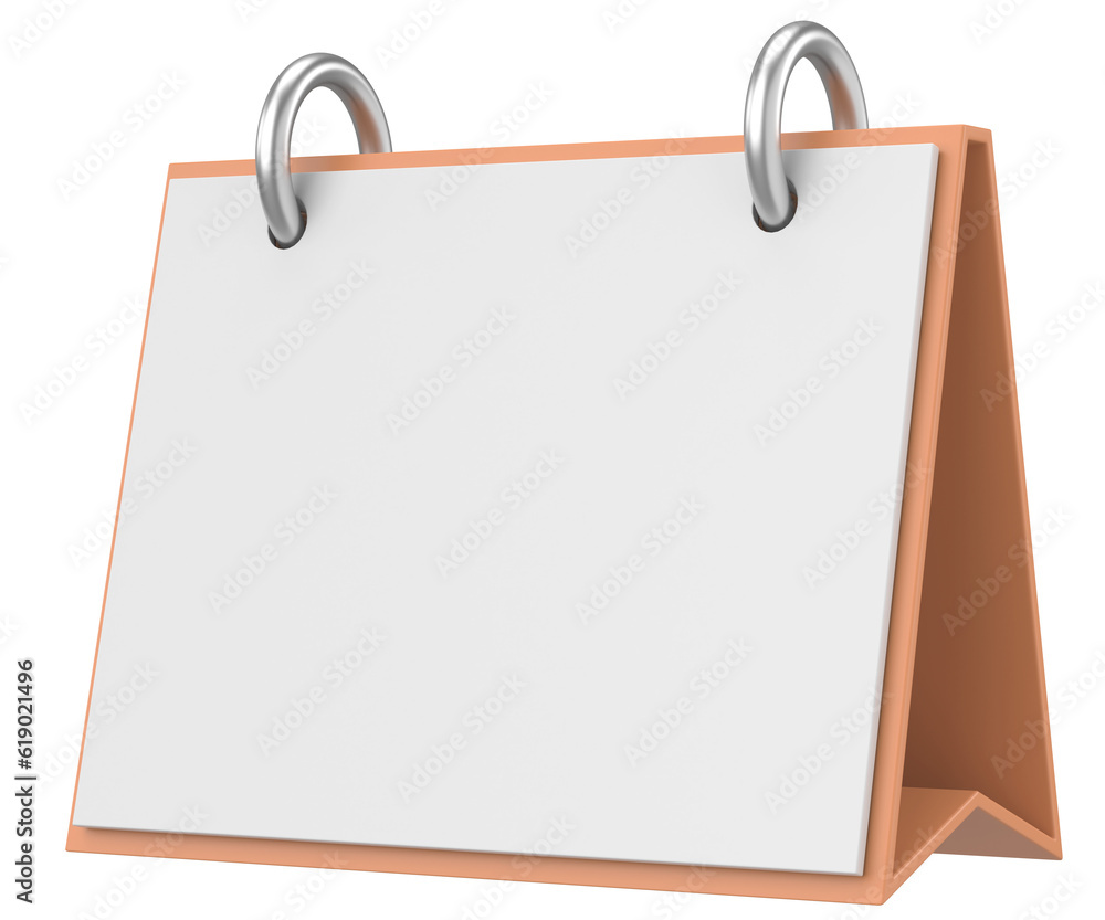 Empty calendar. 3D calendar. 3D illustration. Empty calendar. 3D calendar. 3D illustration.