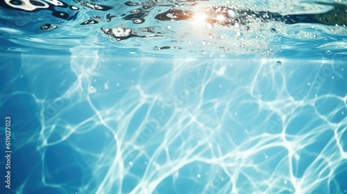 water splash under water in a pool
