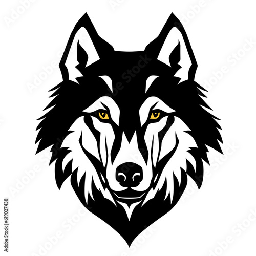 wolf head logo with good quality and good design