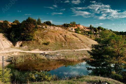 Beautiful countryside landscape in a mountainous area