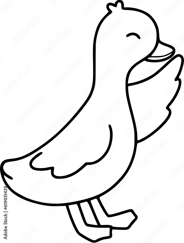 Duck outline Duck outline
