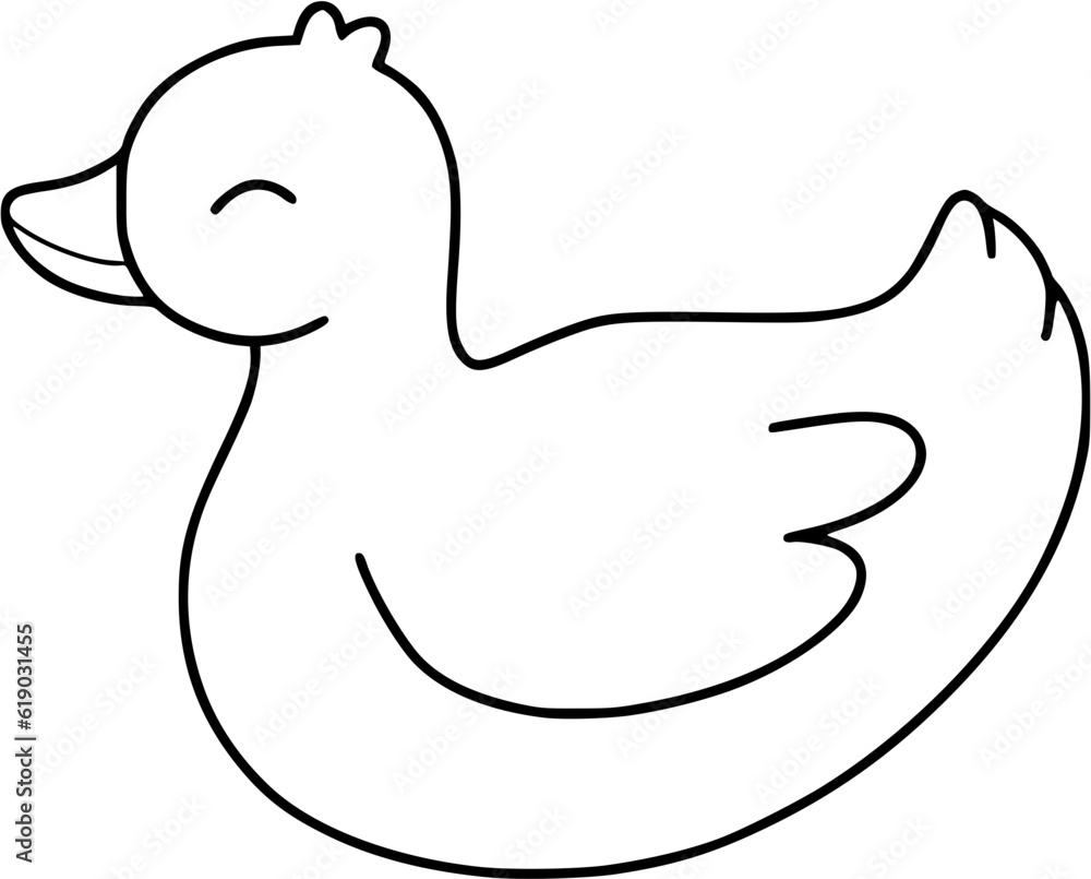 Duck outline Duck outline