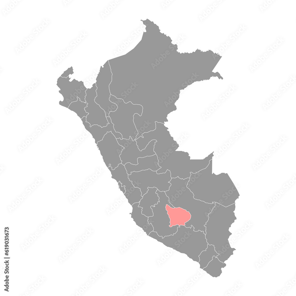 Apurimac map, region in Peru. Vector Illustration. Apurimac map, region in Peru. Vector Illustration.