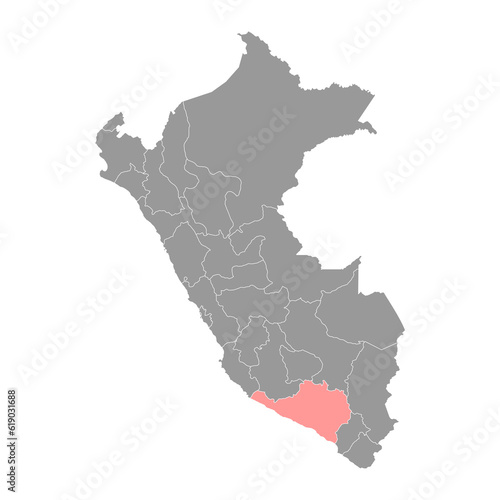 Arequipa map  region in Peru. Vector Illustration.