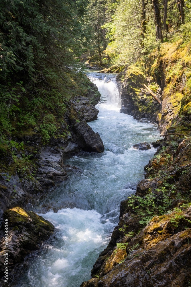 Little Qualicum Falls Cuts Through The Valley Little Qualicum Falls Cuts Through The Valley
