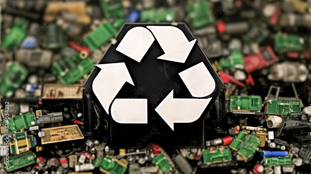 Circuit to Recycle Recycle Icon, Recycling and Responsible Disposal of