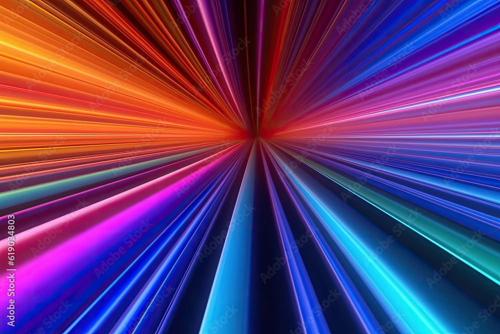 Colorful background with abstract shape neon light glowing, Generative AI Colorful background with abstract shape neon light glowing, Generative AI