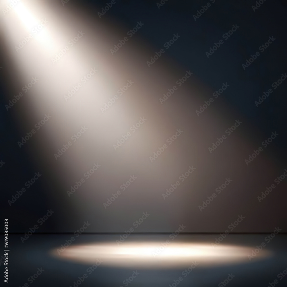 spotlight on empty table with Generative AI. spotlight on empty table with Generative AI.