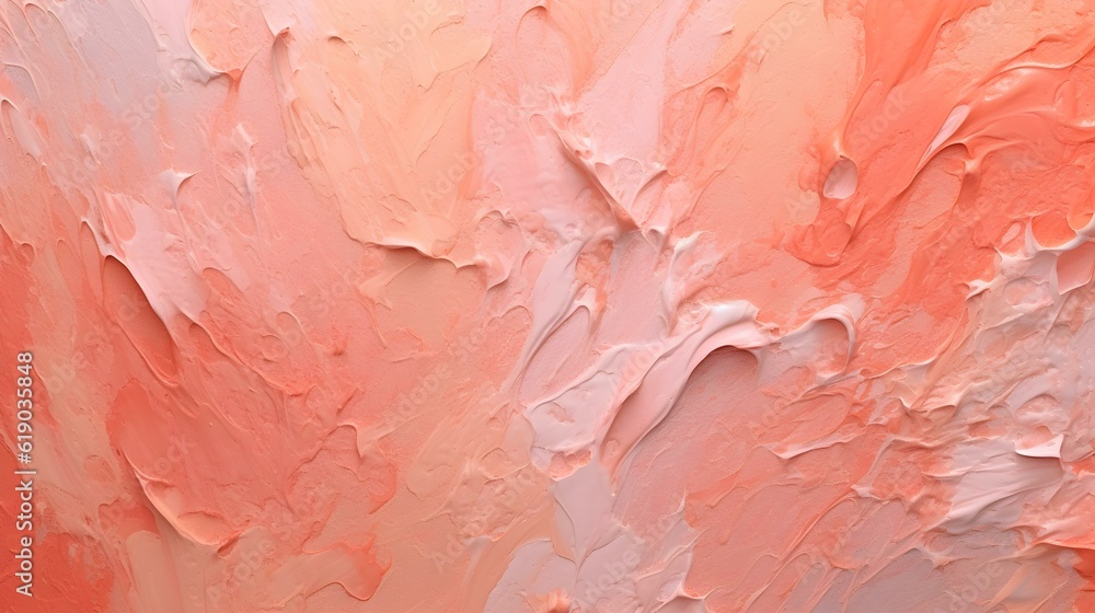 Paint Texture in peach Colors with visible Brush Strokes. Artistic Background on a concrete Wall.
Paint Texture in peach Colors with visible Brush Strokes. Artistic Background on a concrete Wall.